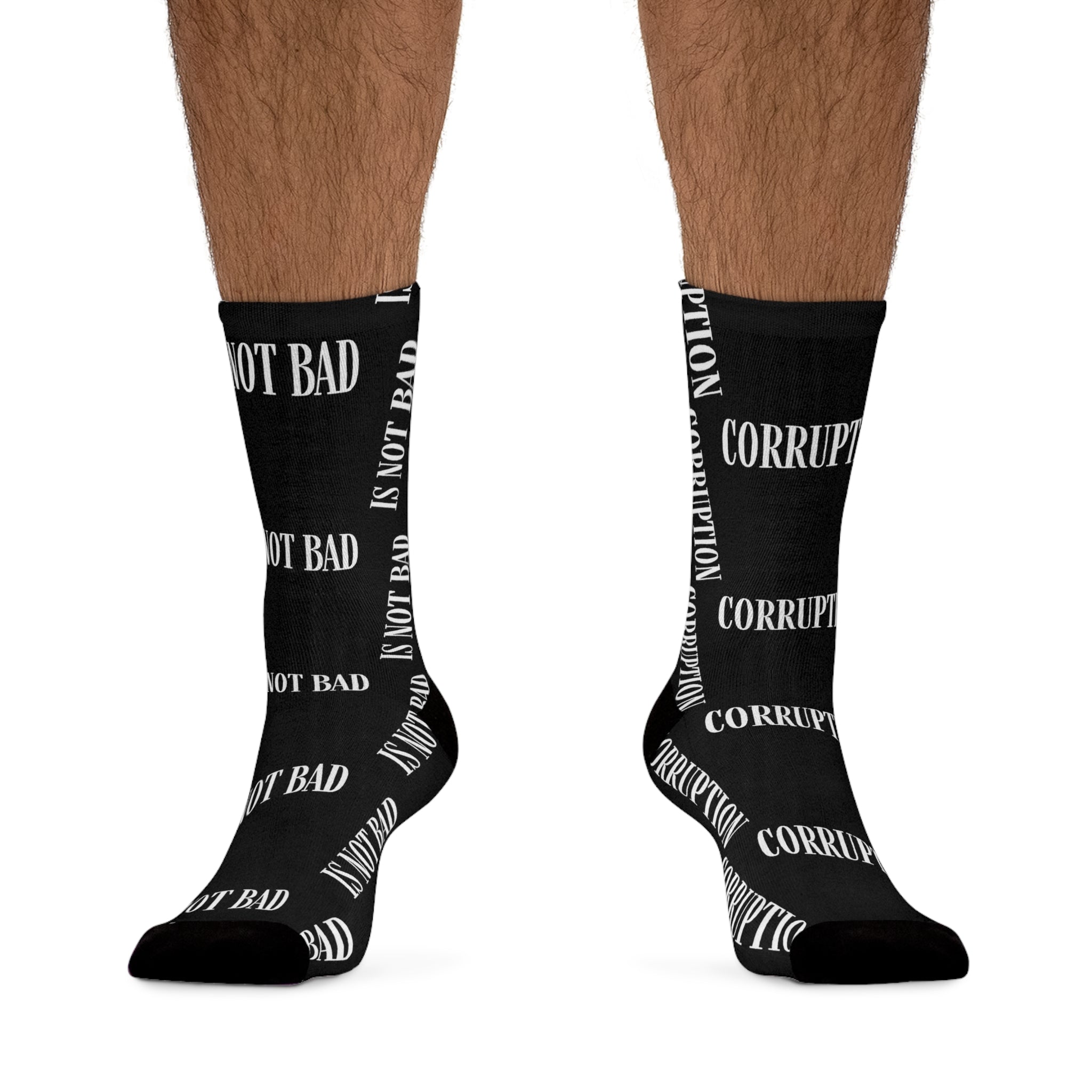 Corruption Is Not Bad Recycled Poly Crew Socks