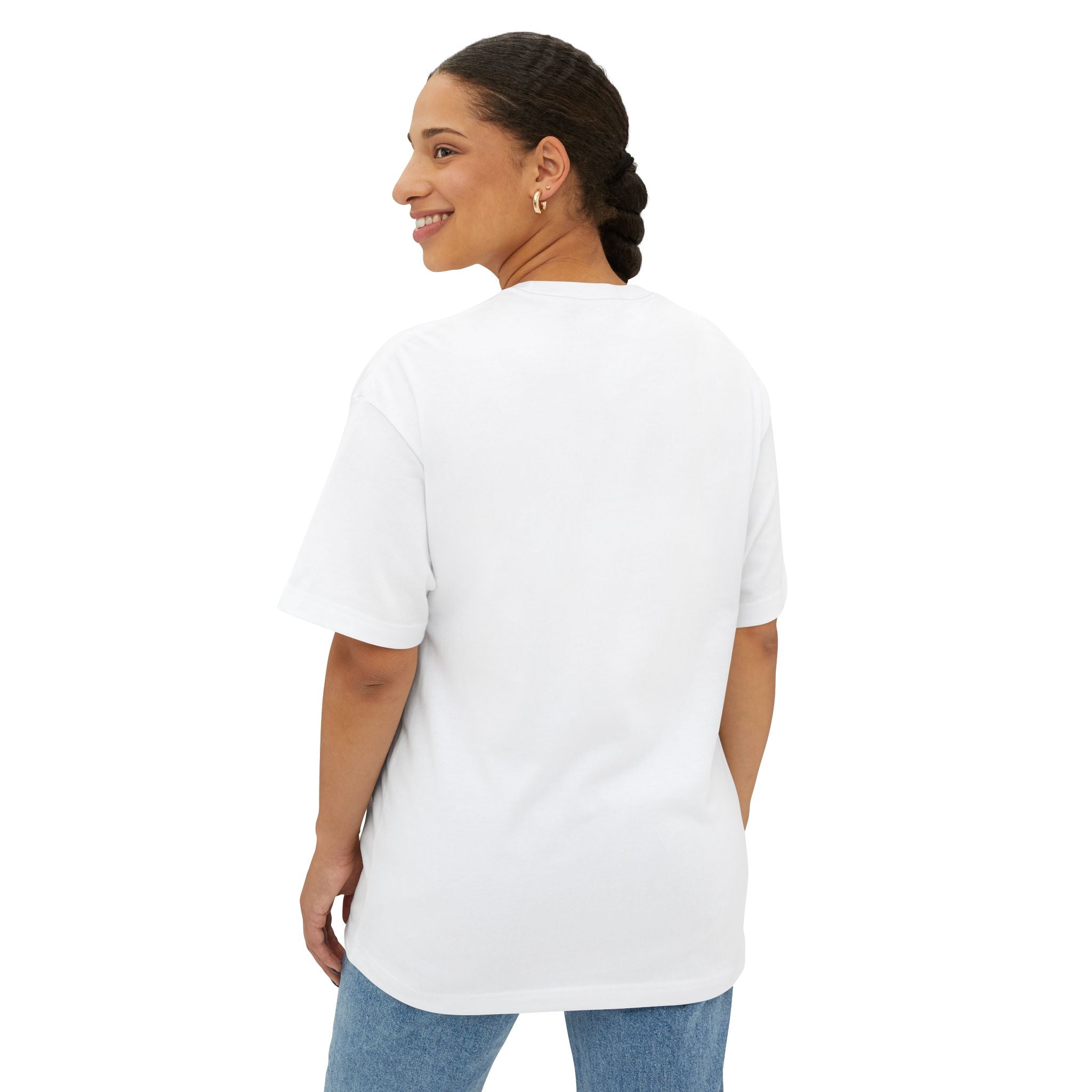 Boxy Tee — "Corruption Is Not Bad" Minimal Chest Script Tee