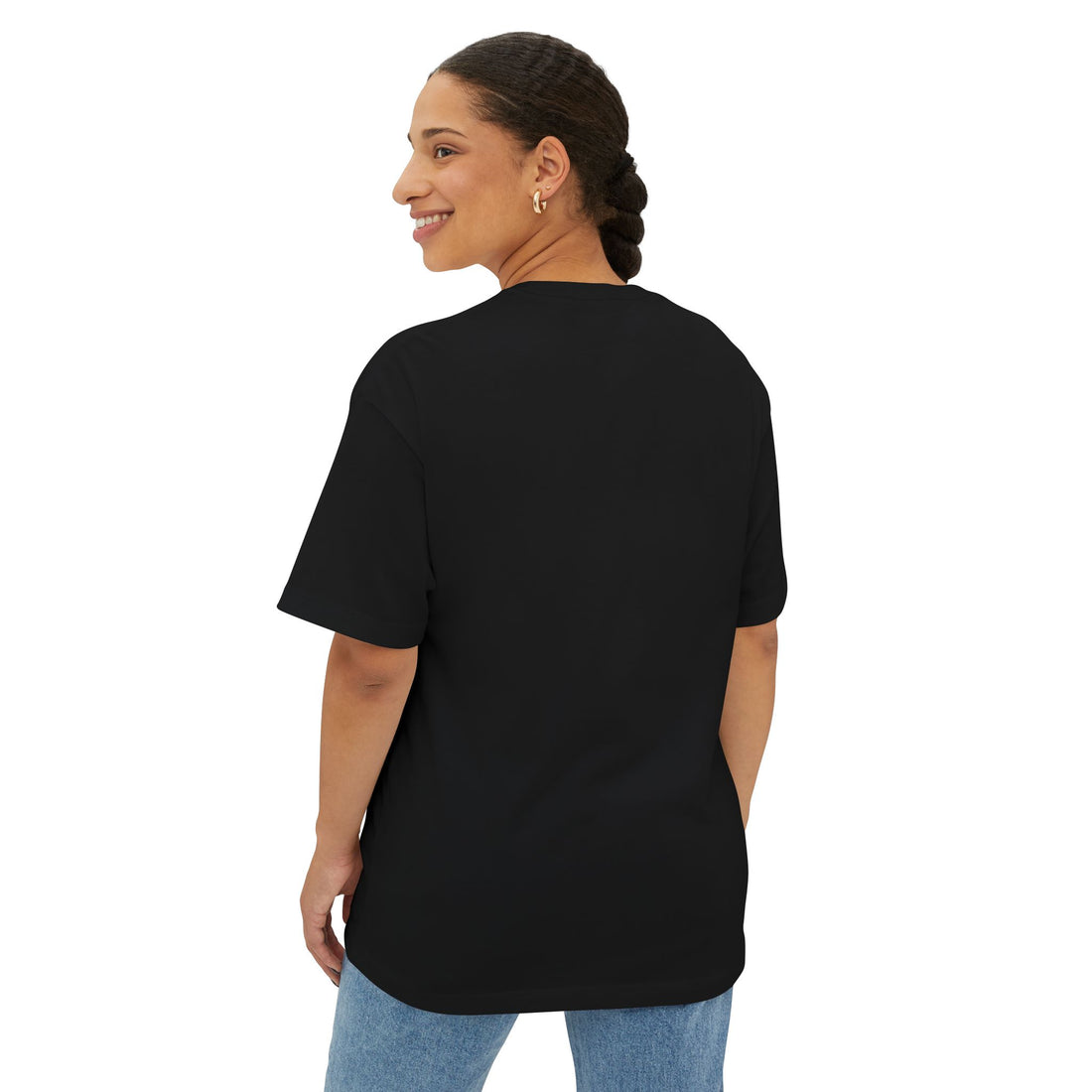 Boxy Tee — "Corruption Is Not Bad" Minimal Chest Script Tee