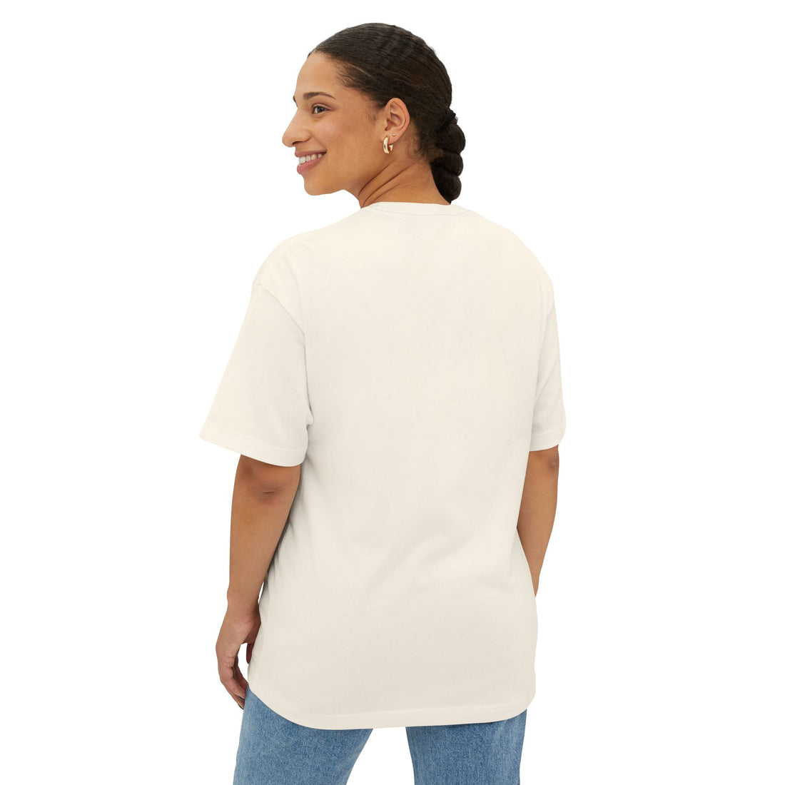 Boxy Tee — "Corruption Is Not Bad" Minimal Chest Script Tee