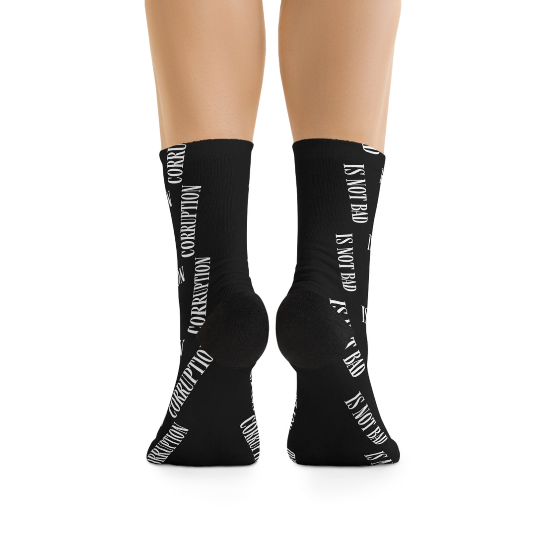 Corruption Is Not Bad Recycled Poly Crew Socks
