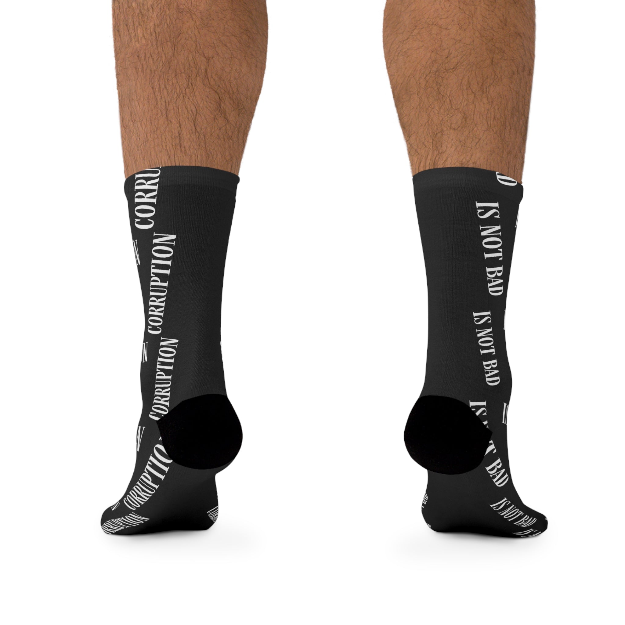 Corruption Is Not Bad Recycled Poly Crew Socks